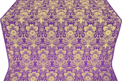 Gloksiniya silk (rayon brocade) (violet/gold)