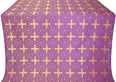 Polotsk silk (rayon brocade) (violet/gold)
