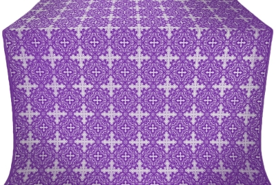 Polotsk silk (rayon brocade) (violet/silver)