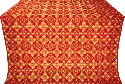 Vasilisa silk (rayon brocade) (red/gold)