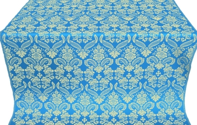 Cassowary metallic brocade (blue/gold)