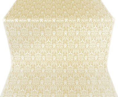 Small Ligouriya metallic brocade (white/gold)