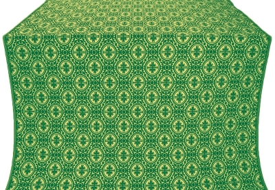 Simbirsk silk (rayon brocade) (green/gold)