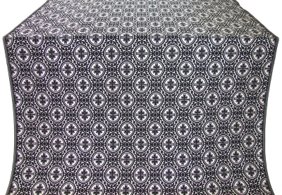 Simbirsk silk (rayon brocade) (black/silver)