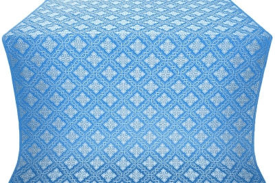 Mirgorod silk (rayon brocade) (blue/silver)