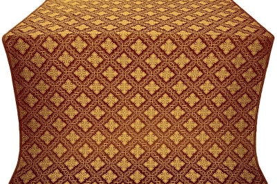Mirgorod silk (rayon brocade) (claret/gold)