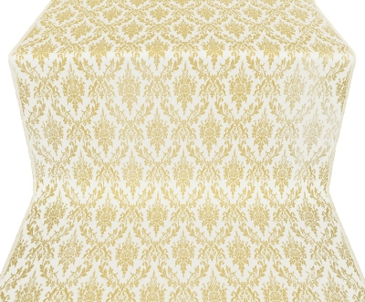 Small Tavriya metallic brocade (white/gold)