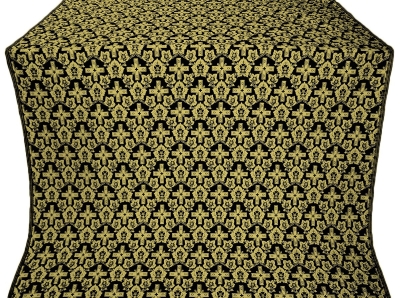 Venets silk (rayon brocade) (black/gold)