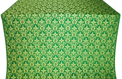 Venets silk (rayon brocade) (green/gold)