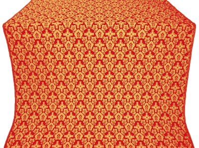Venets silk (rayon brocade) (red/gold)