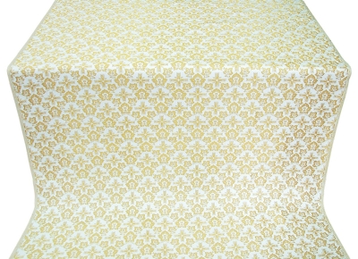 Venets silk (rayon brocade) (white/gold)