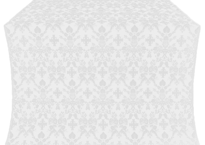 Thebroniya silk (rayon brocade) (white/silver)