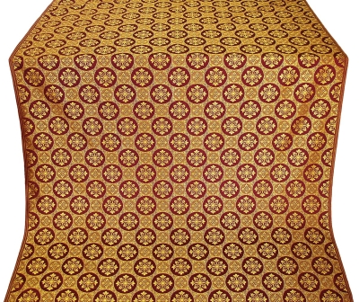 Poutivl' metallic brocade (claret/gold)