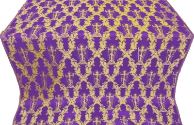 Golgotha metallic brocade (violet/gold)