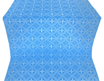 St. George Cross metallic brocade (blue/silver)