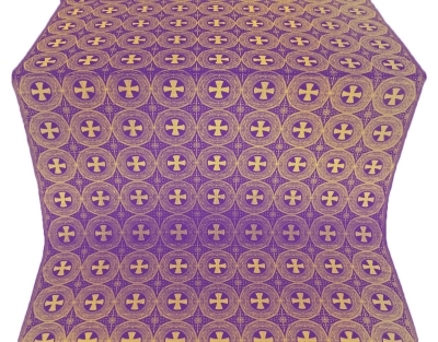 St. George Cross metallic brocade (violet/gold)