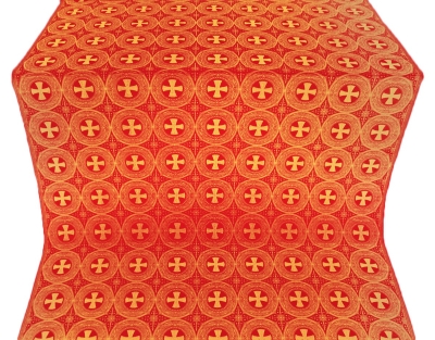 St. George Cross metallic brocade (red/gold)
