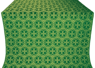 Paschal Cross metallic brocade (green/gold)