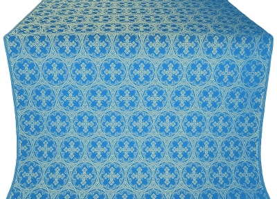 Paschal Cross silk (rayon brocade) (blue/gold)