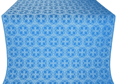 Paschal Cross silk (rayon brocade) (blue/silver)