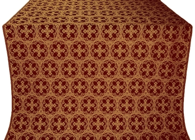 Paschal Cross silk (rayon brocade) (claret/gold)