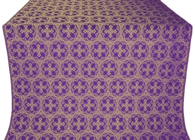 Paschal Cross silk (rayon brocade) (violet/gold)