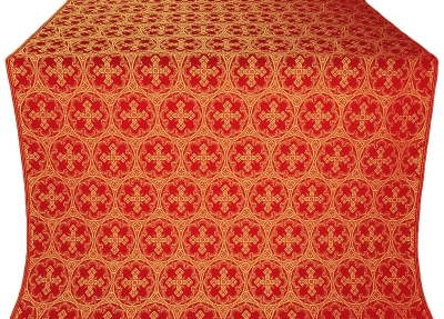 Paschal Cross silk (rayon brocade) (red/gold)