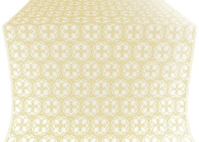 Paschal Cross silk (rayon brocade) (white/gold)
