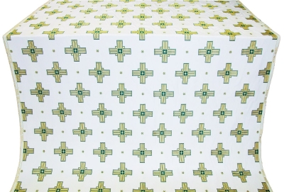 Greek Polistavrion metallic brocade (green/gold)