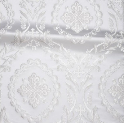 Patras metallic brocade (white/silver)