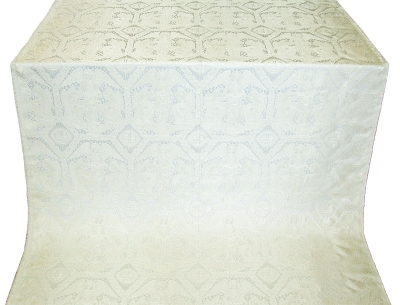 Trinity metallic brocade (white/silver)