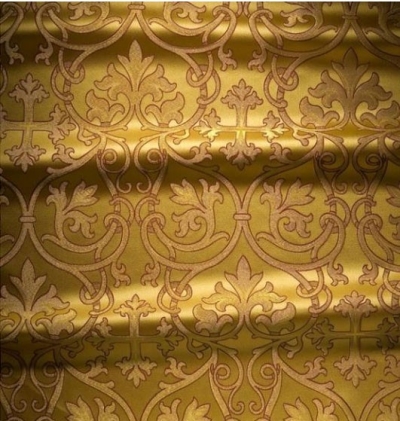 Macedonian metallic brocade (yellow/gold)