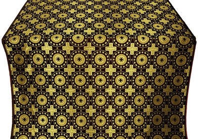 Mira Lycia silk (rayon brocade) (black/gold)