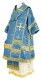 Bishop vestments - Eufrosiniya metallic brocade B (blue-gold), Standard design