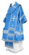 Bishop vestments - Eufrosiniya metallic brocade B (blue-silver), Standard design