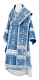 Bishop vestments - Theophania metallic brocade B (blue-silver), Standard design