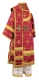 Bishop vestments - Belozersk metallic brocade B (claret-gold), Standard design, back