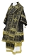 Bishop vestments - Custodian rayon brocade B (black-gold), Standard design