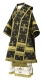 Bishop vestments - Belozersk metallic brocade B (black-gold), Standard design