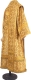 Bishop vestments - Ostrozh metallic brocade B (yellow-claret-gold), Standard design, back