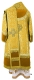 Bishop vestments - Posad metallic brocade B (yellow-gold), Standard design, back