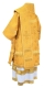 Bishop vestments - Jerusalem Cross metallic brocade B (yellow-gold), Standard design, back