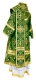 Bishop vestments - Alania metallic brocade B (green-gold), Standard design
