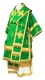 Bishop vestments - metallic brocade B (green-gold)