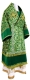 Bishop vestments - Posad metallic brocade B (green-gold), Standard design
