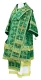 Bishop vestments - Custodian rayon brocade B (green-gold), Standard design