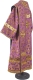 Bishop vestments - Ostrozh metallic brocade B (violet-gold), Standard design, back