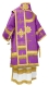 Bishop vestments - Eufrosiniya metallic brocade B (blue-gold), Premium design, back