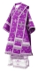 Bishop vestments - Belozersk metallic brocade B (violet-silver), Standard design