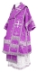 Bishop vestments - Belozersk metallic brocade B (violet-silver), Standard design